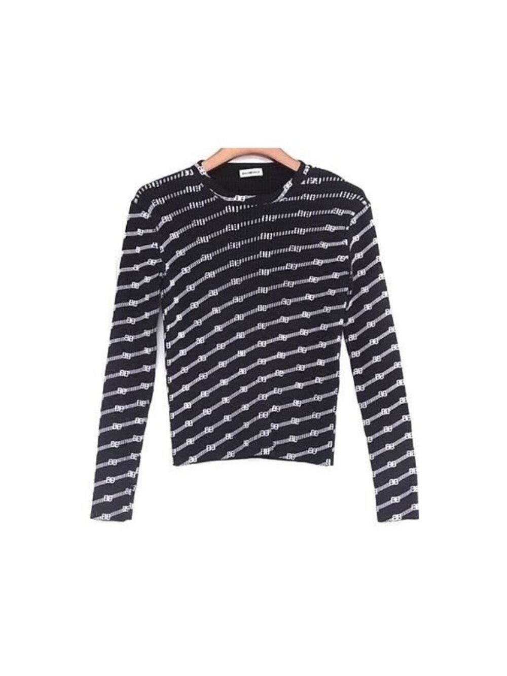 Balenciaga Rayon and Polyester Long Sleeve Top Size Indicated